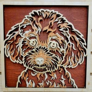 POODLE 3D Wall Art
